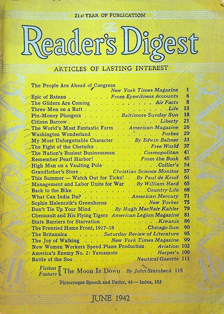 Reader's Digest June 1942 World War II