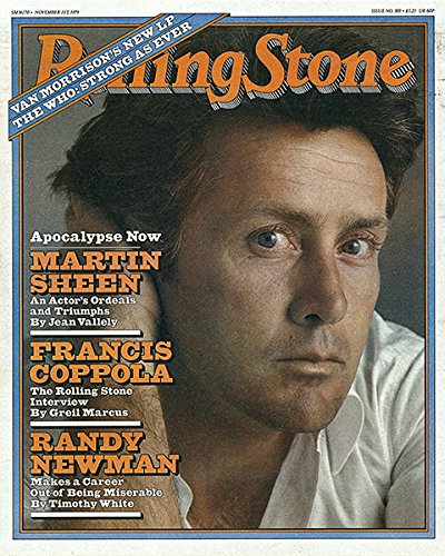Rolling Stone, November 1st 1979, Issue No. 303, Martin Sheen on cover (Apocalypse Now; Martin Sheen, Francis Coppola, Randy Newman makes a character out of being miserable, Van Morrison; into the music, Issue No. 303)