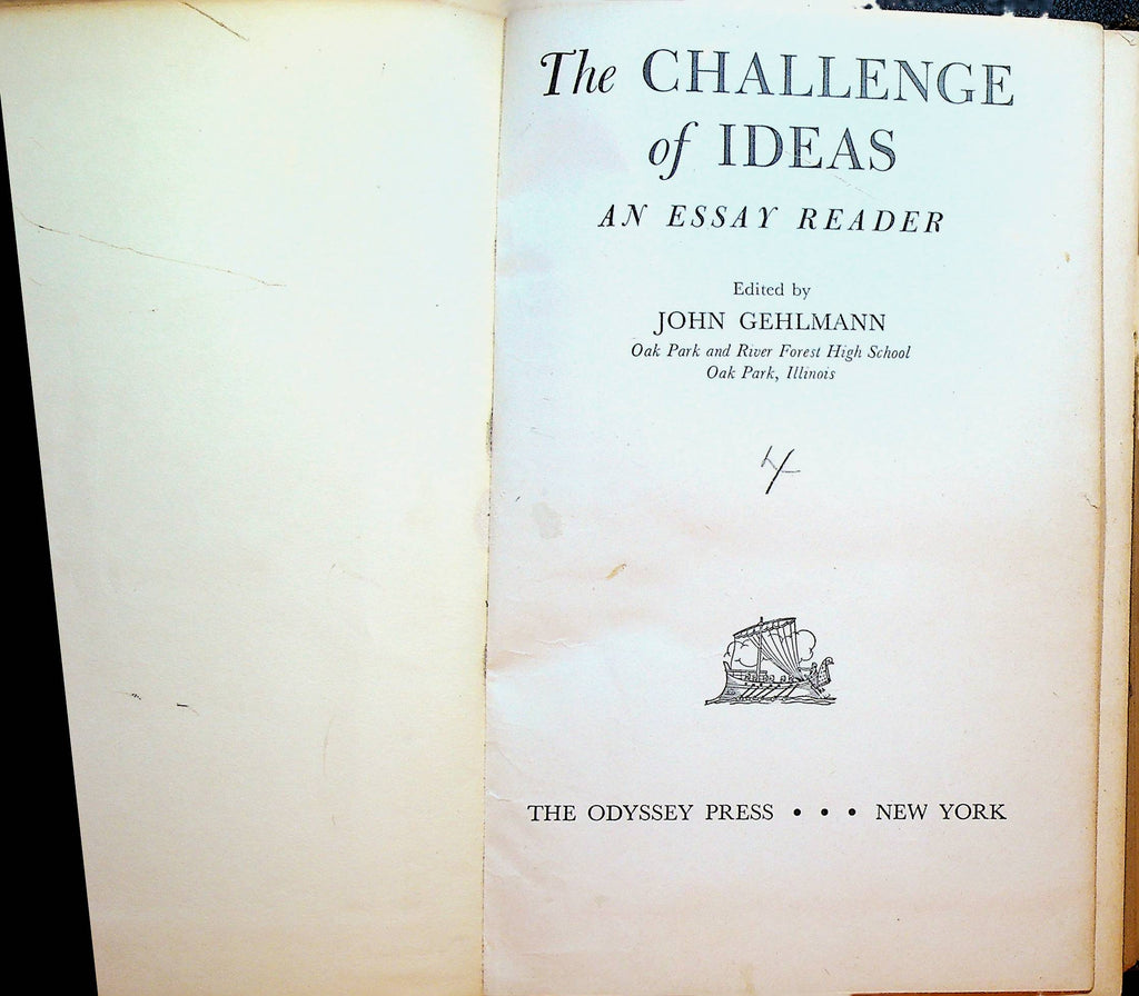 The Challenge of Ideas An Essay Reader