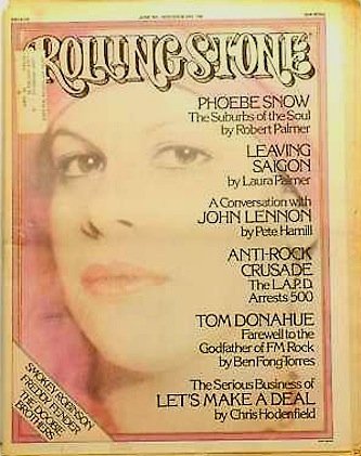 June 5 1975 Rolling Stone Magazine #188 Phoebe Snow