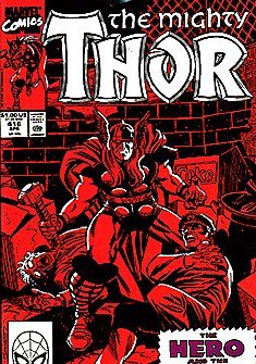 Thor #416 "Hercules Faces the Dark Dweller and Can’t Get Over His Fears. The Dweller Has Come to Earth in Search of Sustenance"