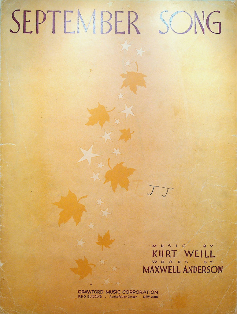 September Song Sheet Music