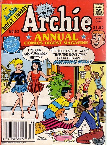 Archie Annual Comics Digest Magazine, #52