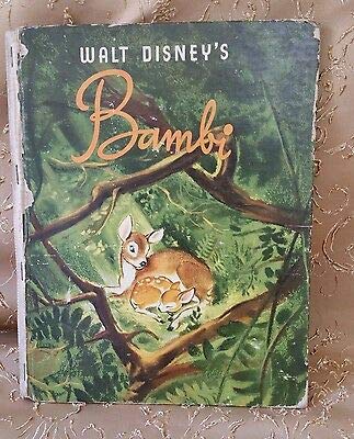 Walt Disney's BAMBI by Felix Salten 1941 with GALLERY PRINTS