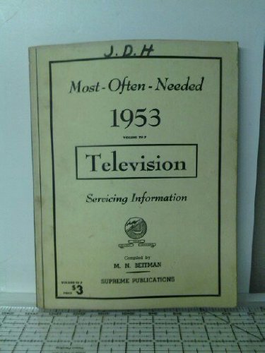Most-Often-Needed 1953 Television Servicing Information