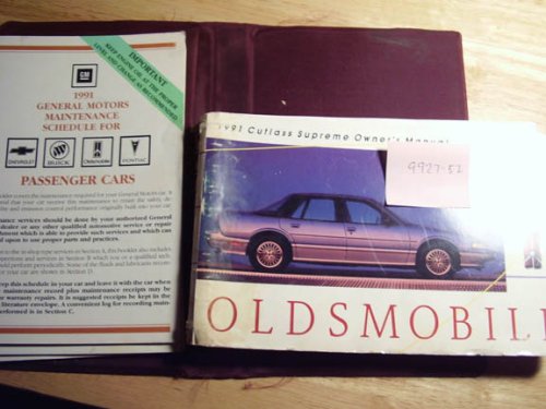 1991 Oldsmobile Cutlass Supreme Owners Manual & 1991 GM maintenance schedule for passenger cars