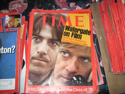 Time Magazine March 29 1976 Watergate on Film Hoffman & Redford in 'All the Presidents Men'