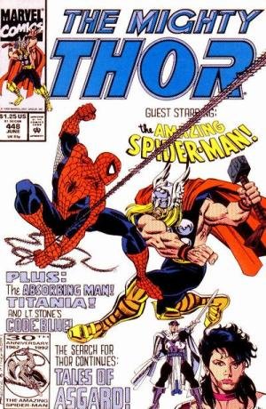 Thor #448 "Spider-man Appearance"