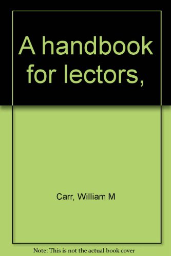 A handbook for lectors,