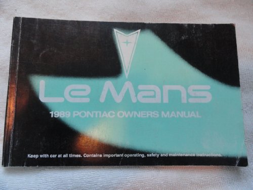 1989 Pontiac Le Mans Owners Manual