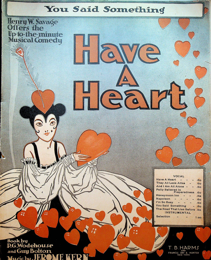 You Said Something Have a Heart Sheet Music