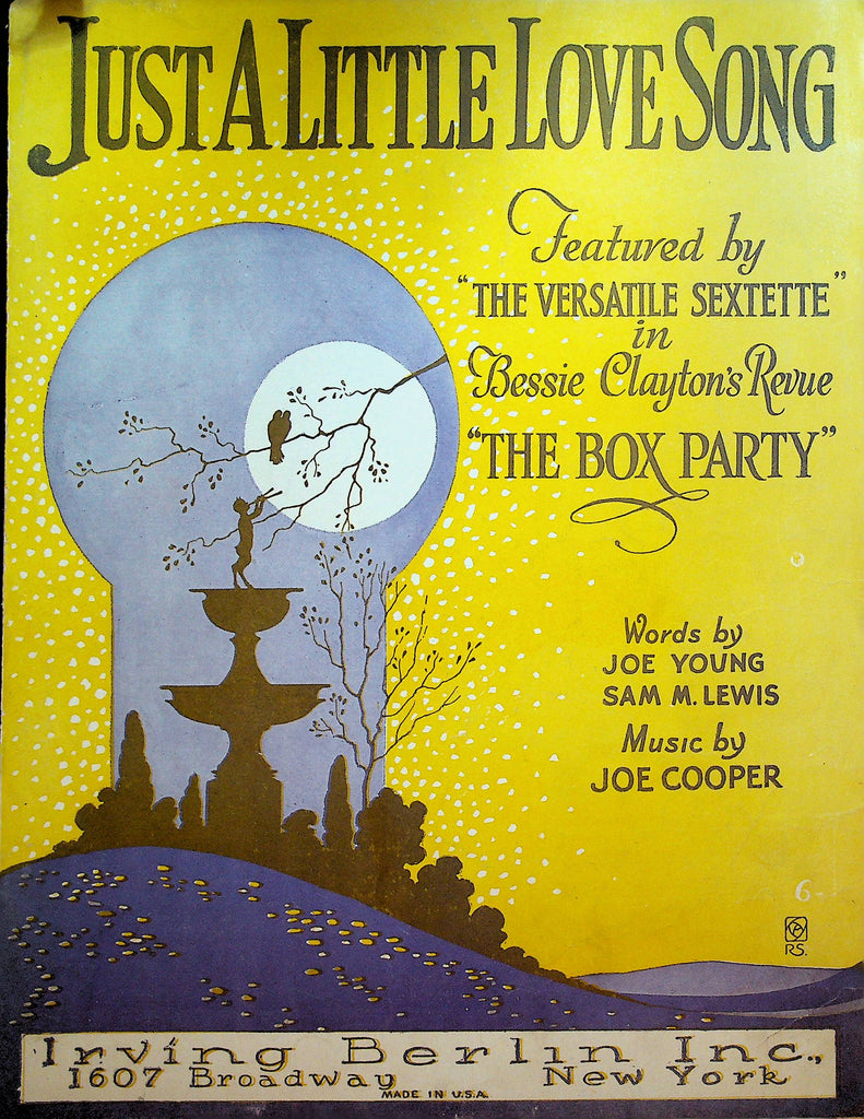 Just a Little Love Song Sheet Music