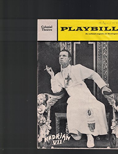 Hadrian VII Playbill Colonial Theatre