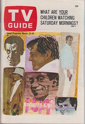 TV Guide ~ March 23, 1968 ~ What Are Your Children Watching Saturday Mornings? cover (North Texas Edition)