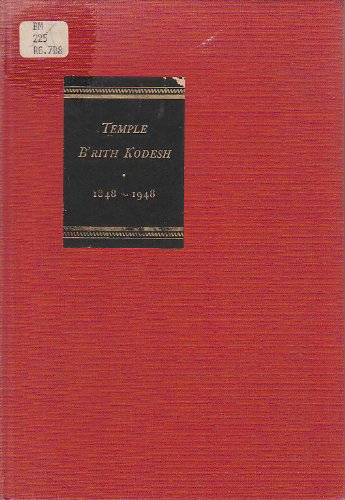 Temple B'rith Kodesh 1848-1948