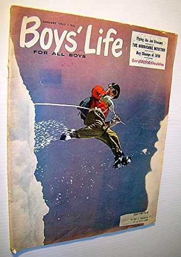 Boys' Life, January 1957 (Flying the Jet Streams; the Hurricane Mystery; Boy Champs of 1956)