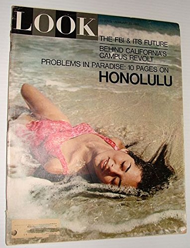 LOOK magazine February 23, 1965 (Volume 29 No. 4, FBI, California's Campus Revolt, Honolulu Hawaii)