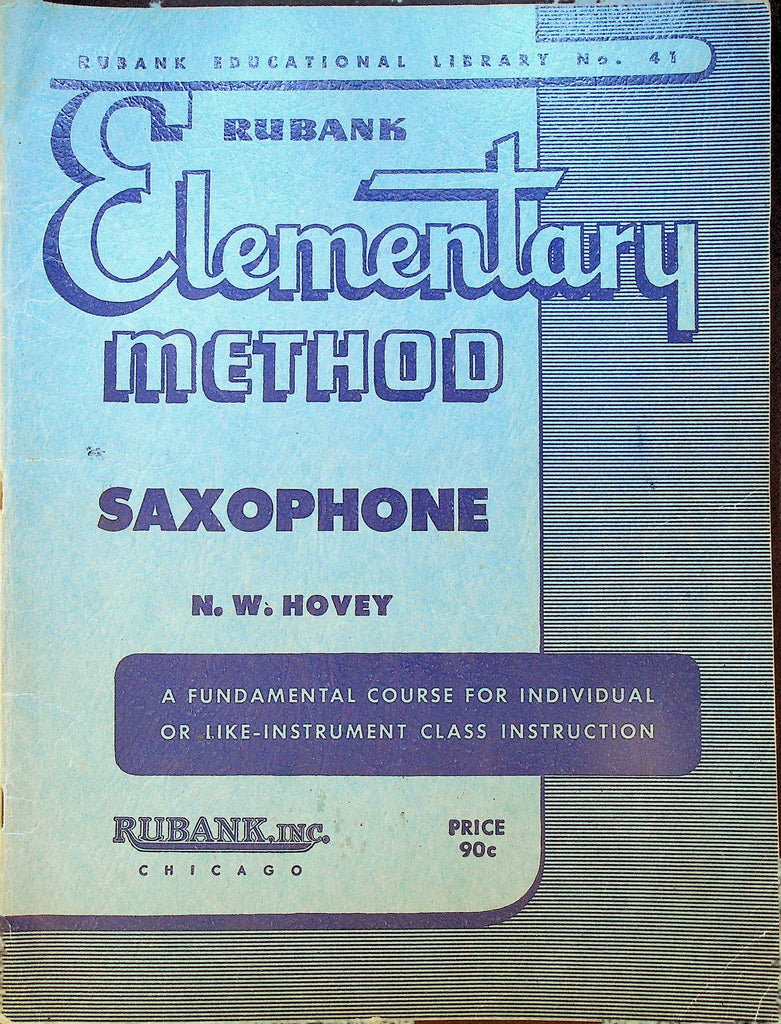 Rubank Elementary Method Saxophone Educational Library 41