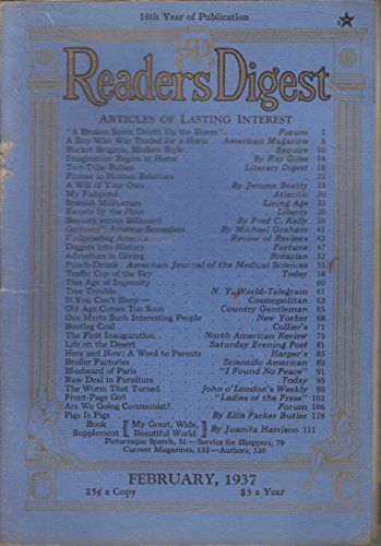 Reader's Digest February 1937
