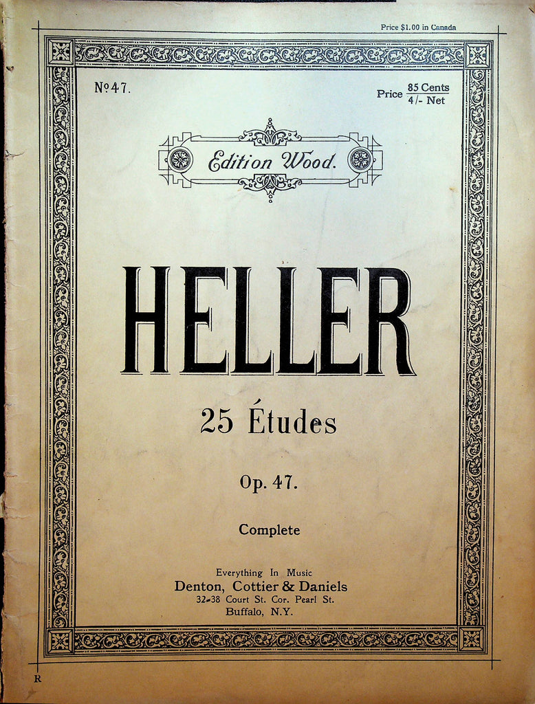 Heller 25 Etudes Opus 47 Edition BF Wood Piano Song Book
