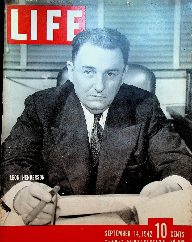 Life Magazine September 14 1942 Leon Henderson