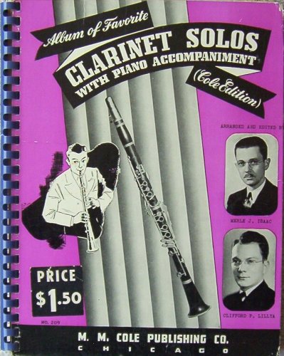 Album Of Favorite Clarinet Solos With Piano Accompaniment