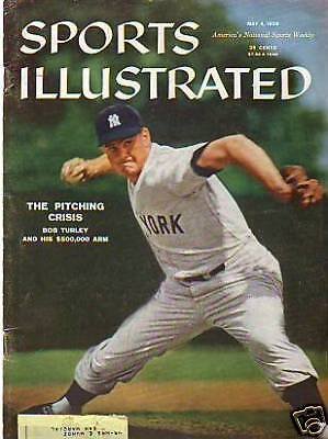 1959 Sports Illustrated May 4 - Yankees' Bob Turley