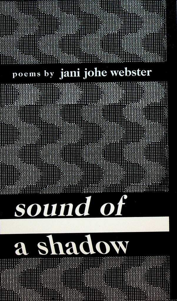 Sound of a Shadow Poems by Jani Johe Webster SC 1987