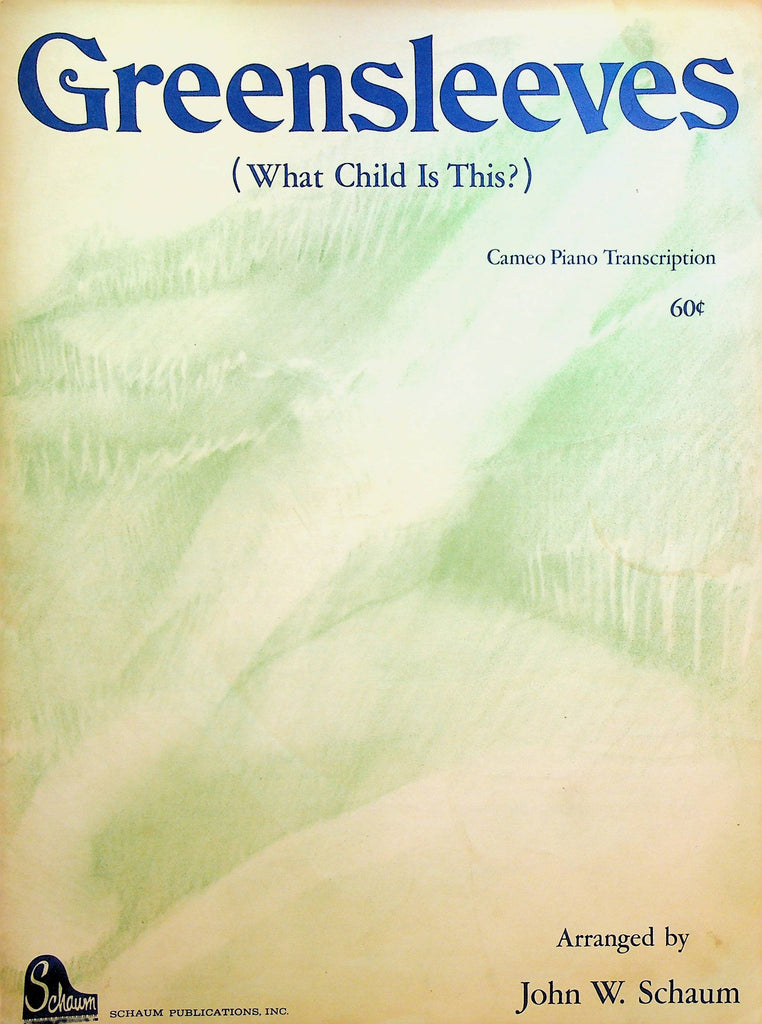Greensleeves Whose Child Is This Sheet Music