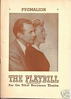 Pygmalion (Playbill, The Ethel Barrymore Theater)