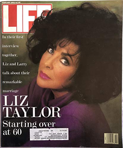 Life Magazine February 1992 Liz Taylor (Cover) and Larry Fortensky, Release of Hostage Terry Anderson, Life Photographer Peter Stackpole