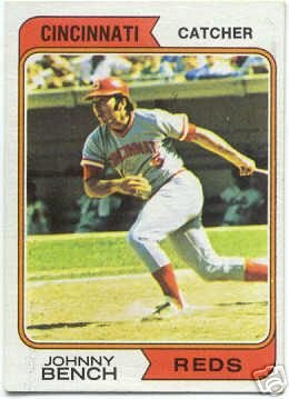 1974 TOPPS JOHNNY BENCH #10 Lot 1089