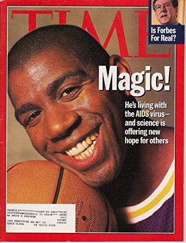 Time Magazine February 12 1996 Magic! He's Living with the AIDS Virus