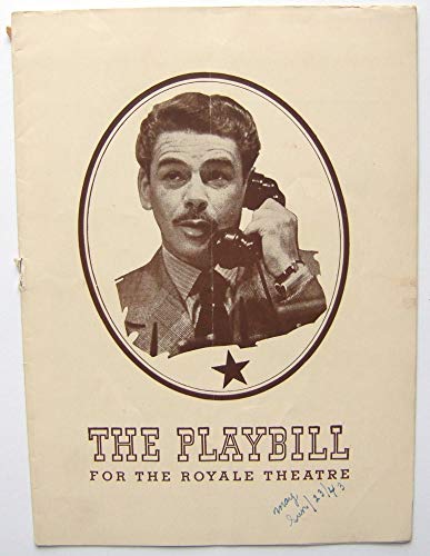 Counsellor-At-Law: Playbill for the Royale Theatre, 1943
