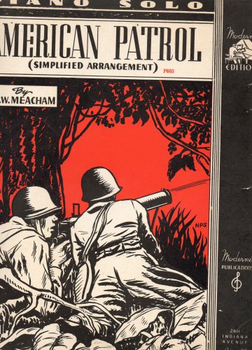 Vintage Sheet Music: Piano Solo AMERICAN PATROL (Simplified Arrangement) Moderne Edition (P660)