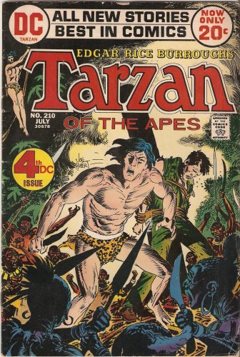 Tarzan #210 July 1972 By Edgar Rice Burroughs