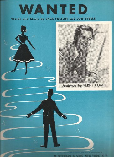 Sheet Music 1954 Wanted Perry Como 72