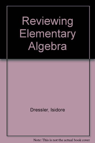 Reviewing Elementary Algebra (9th year mathematics)