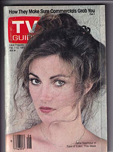 Tv Guide Mag Jane Seymour East Of Eden February 7-13, 1981
