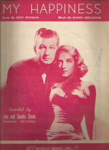 Sheet Music 1958 My Happiness Jill And Sondra Steele 19