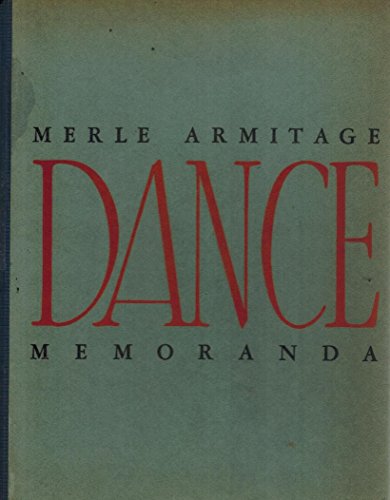 Merle Armitage Dance Memoranda