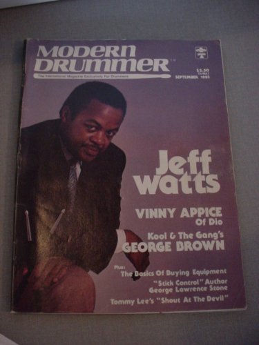 September 1985 Modern Drummer Magazine- Jeff Watts