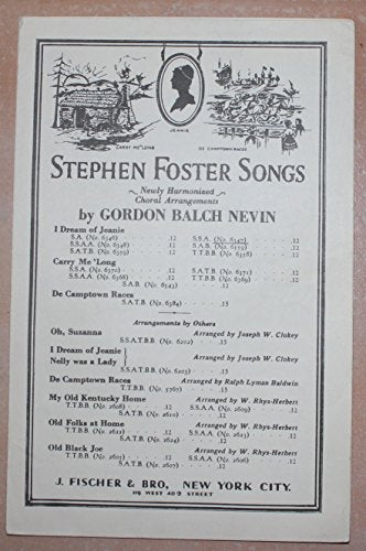 I dream of Jeanie ... [Song.] Concert version by Gordon B. Nevin