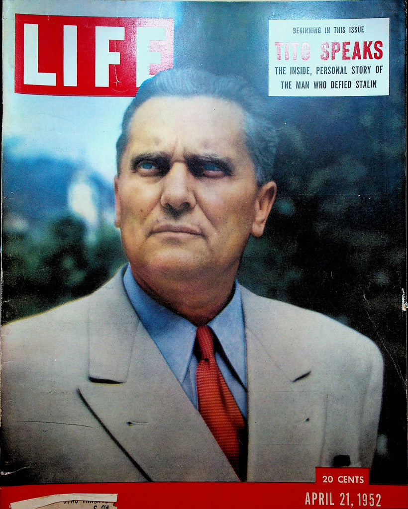 Life Magazine April 21 1952 Tito