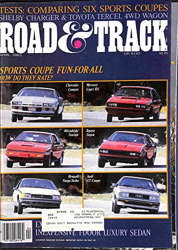 Road & Track April 1983 Sports Coupe fun-for-all