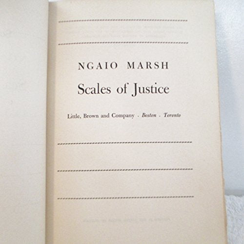 By Ngaio Marsh Scales of Justice (1st ed) [Hardcover]